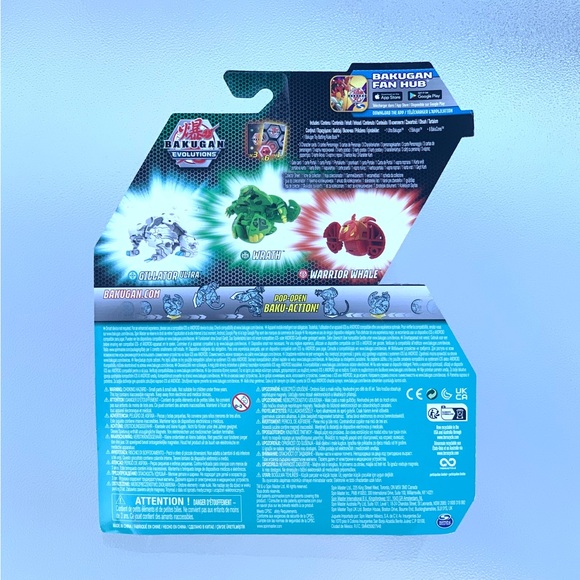 Bakugan Evolutions Starter Pack 3-Pack: Gillator Ultra, Wrath, Warrior - Picture 7 of 7